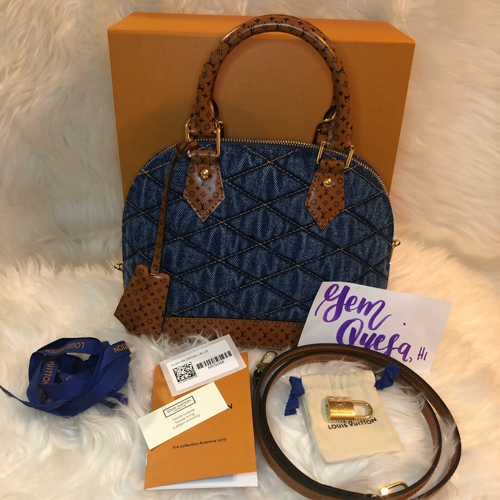 Authentic Brand New Louis Vuitton Alma BB Denim